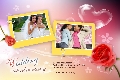 家族 photo templates 結婚式のカード